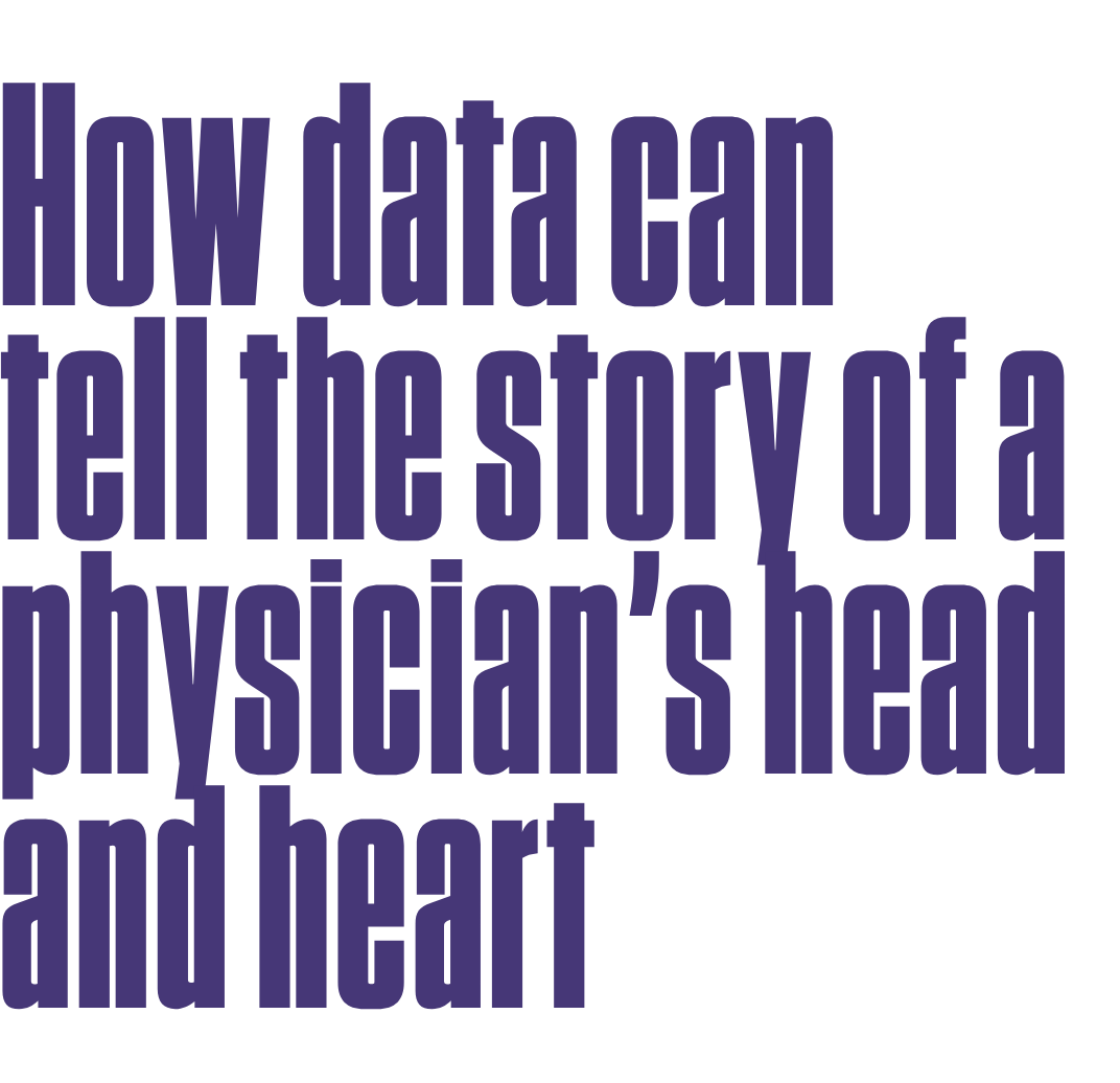 How data can tell the story of a physician’s head and heart